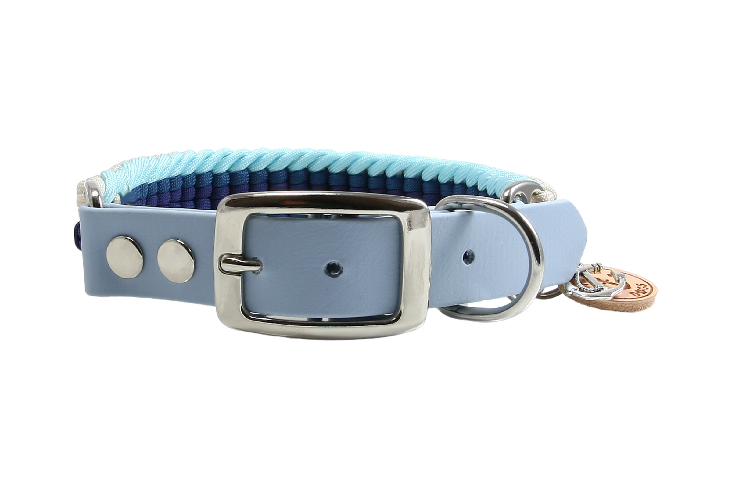 Paracord Hundehalsband Azurac X-III für mittelgroße und große Hunde  