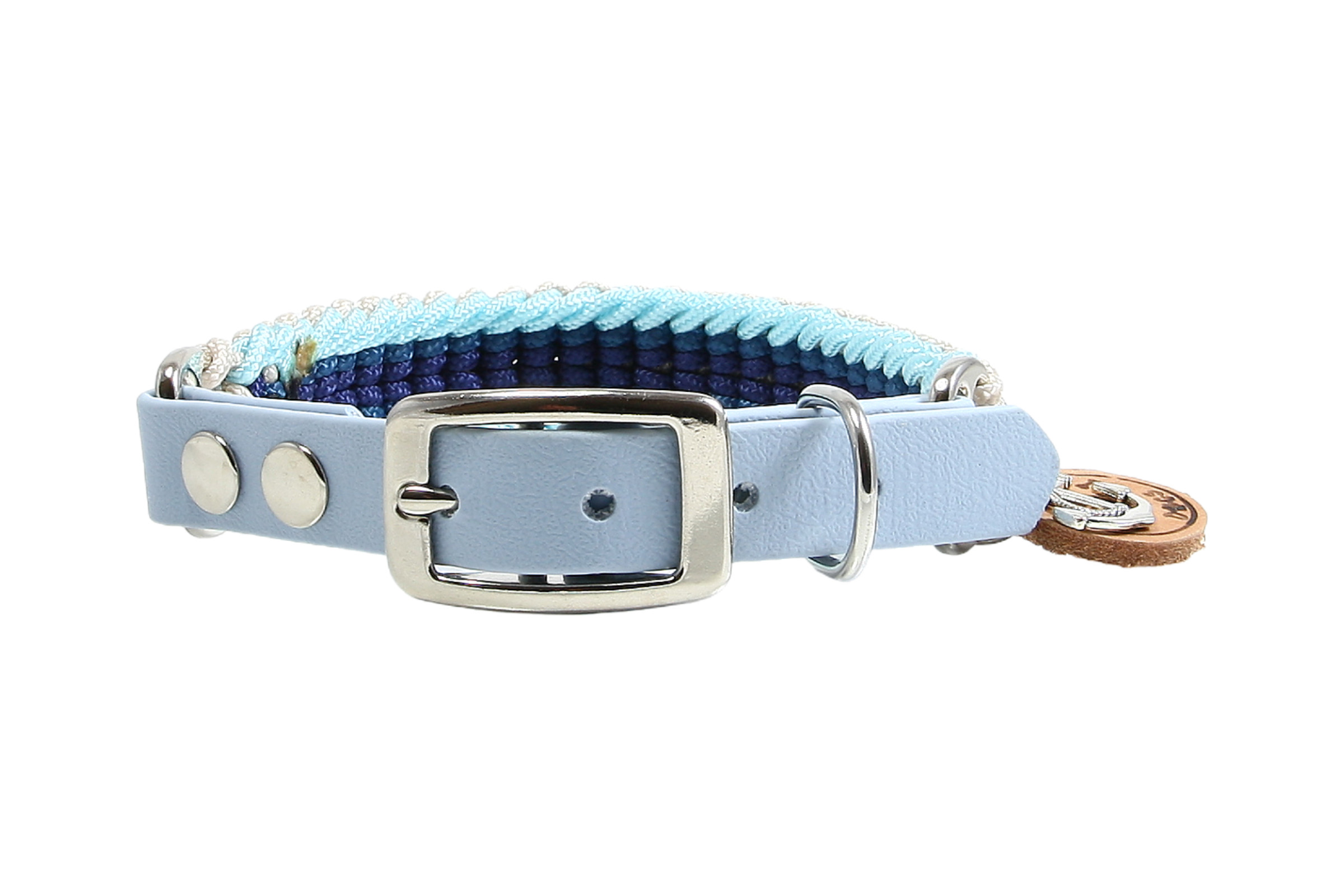 Paracord Hundehalsband Azurac X-II für mittelgroße Hunde