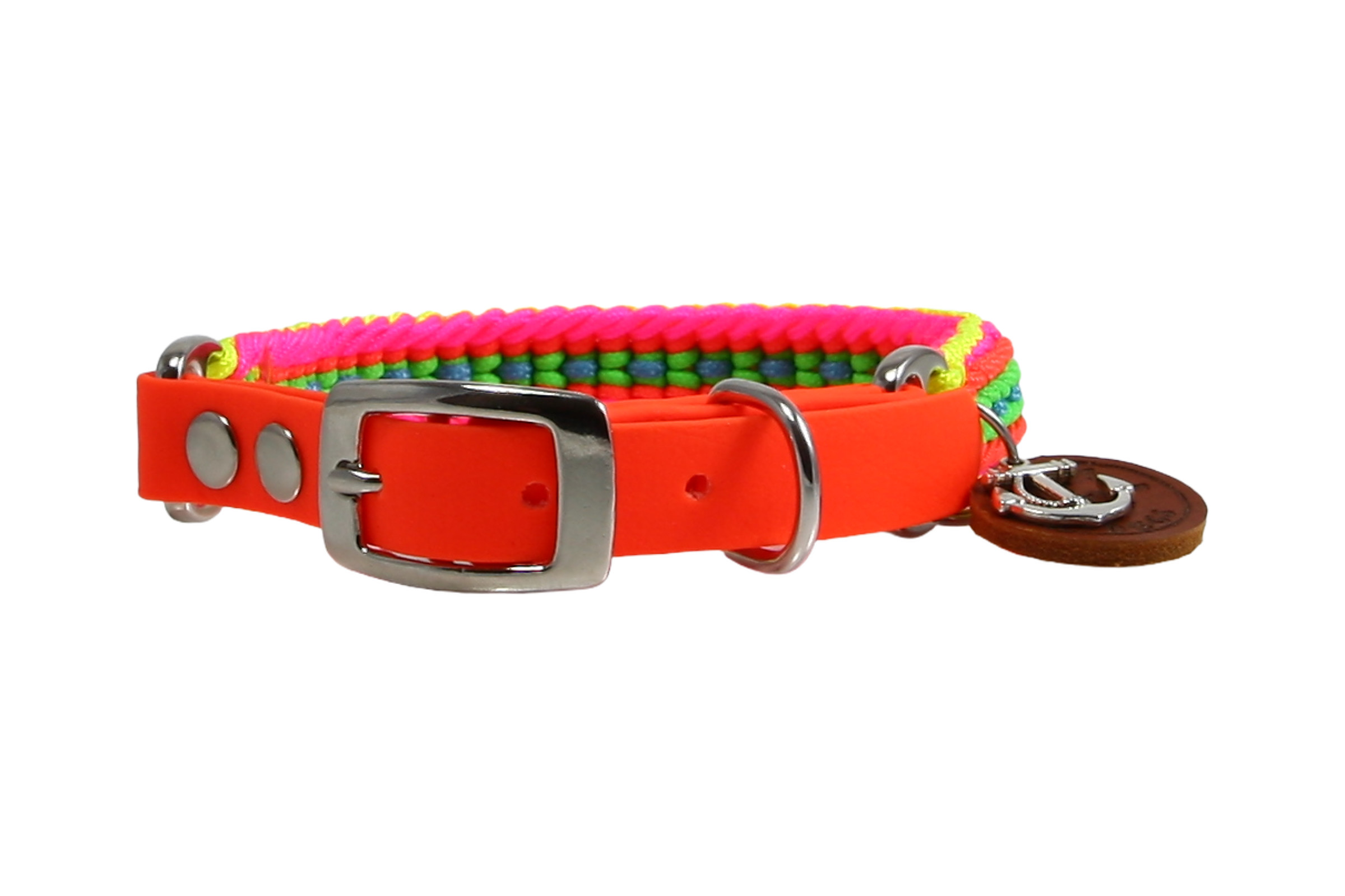 Paracord Hundehalsband Neolette X-I für kleine Hunde 