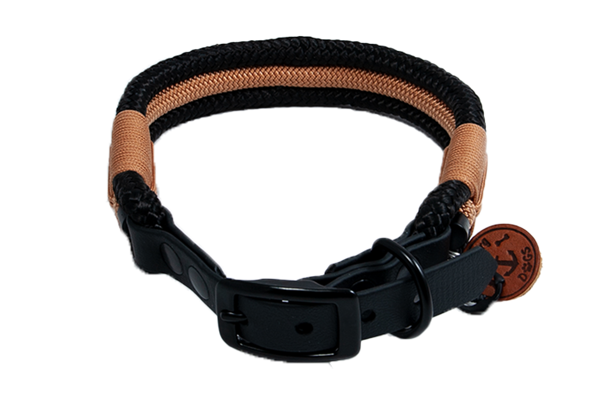 Hamburg Dogs Halsband EDITION Black Golden Copper