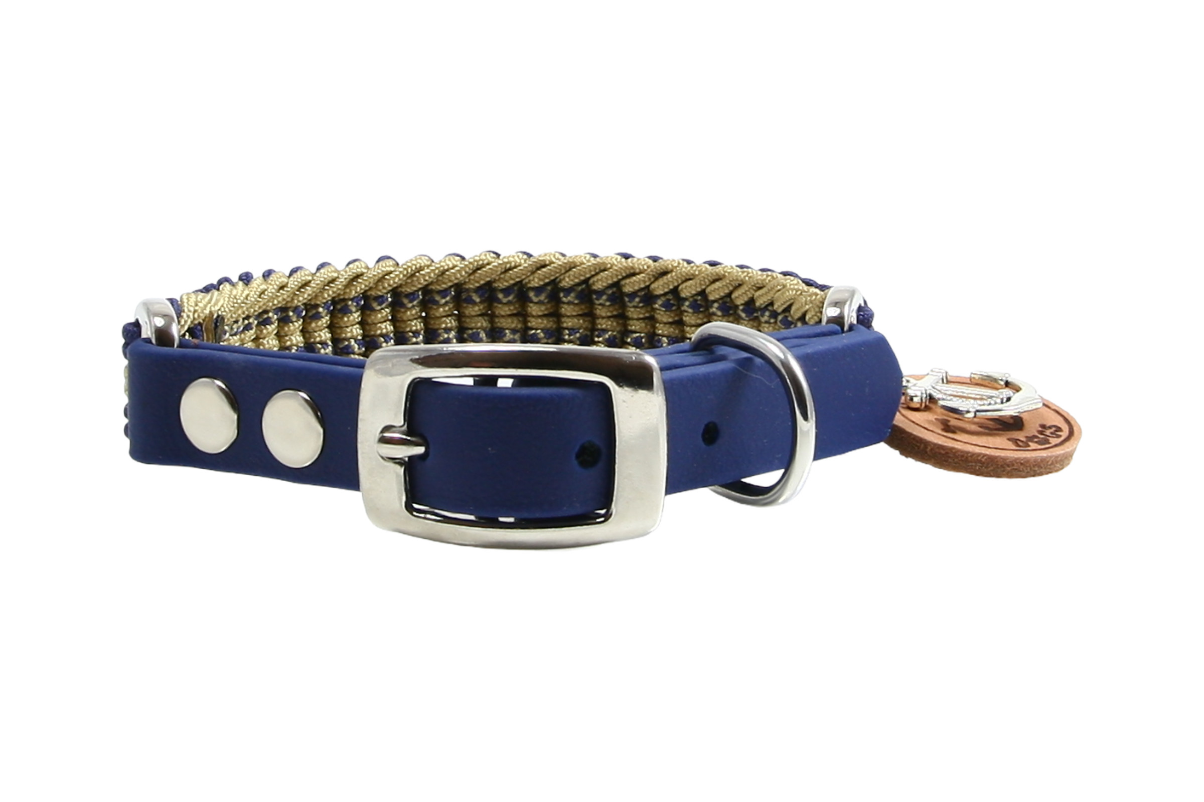 Paracord Hundehalsband Komondur- Captain X-I für kleine Hunde