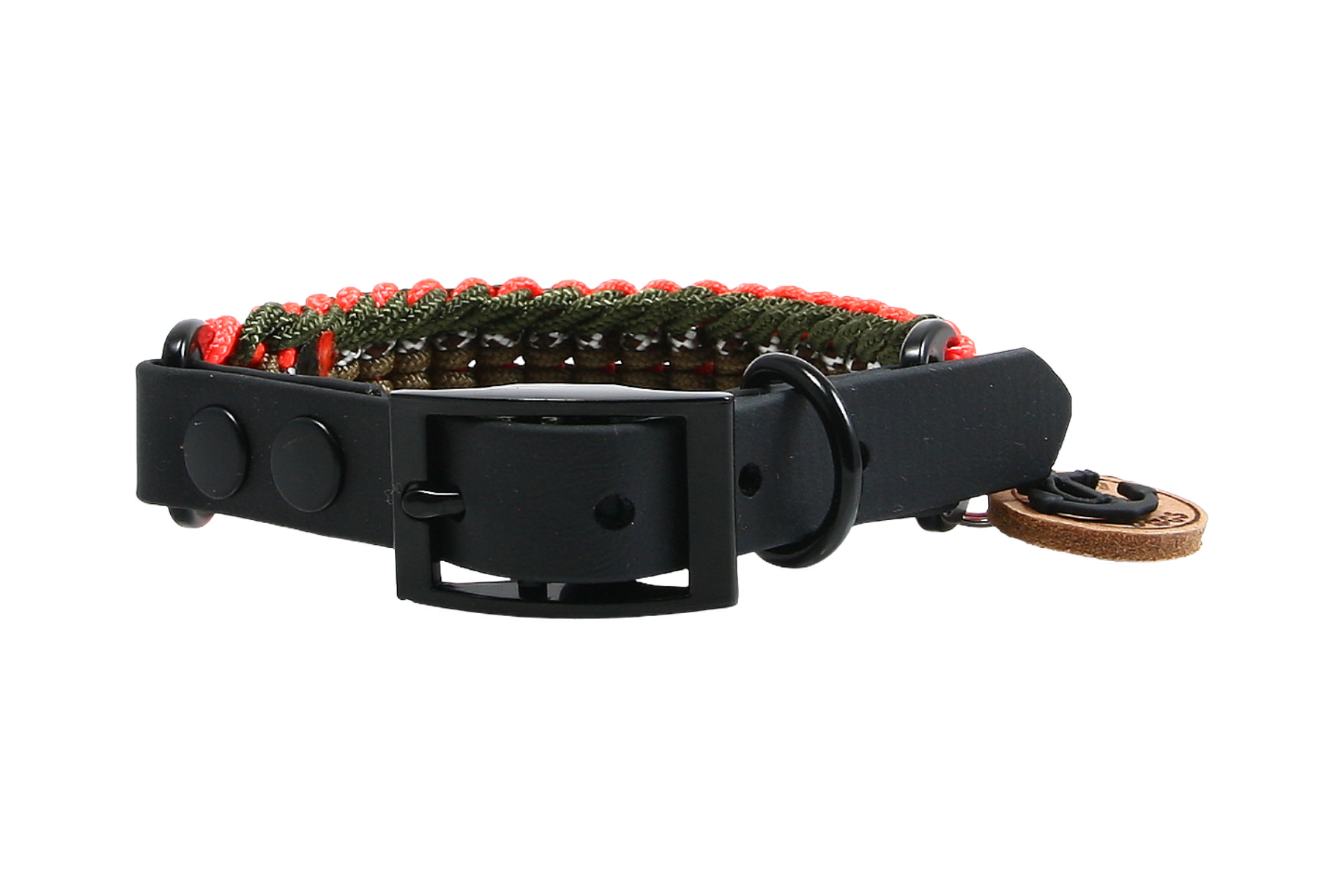 Paracord Hundehalsband Huntain X-II für mittelgroße Hunde