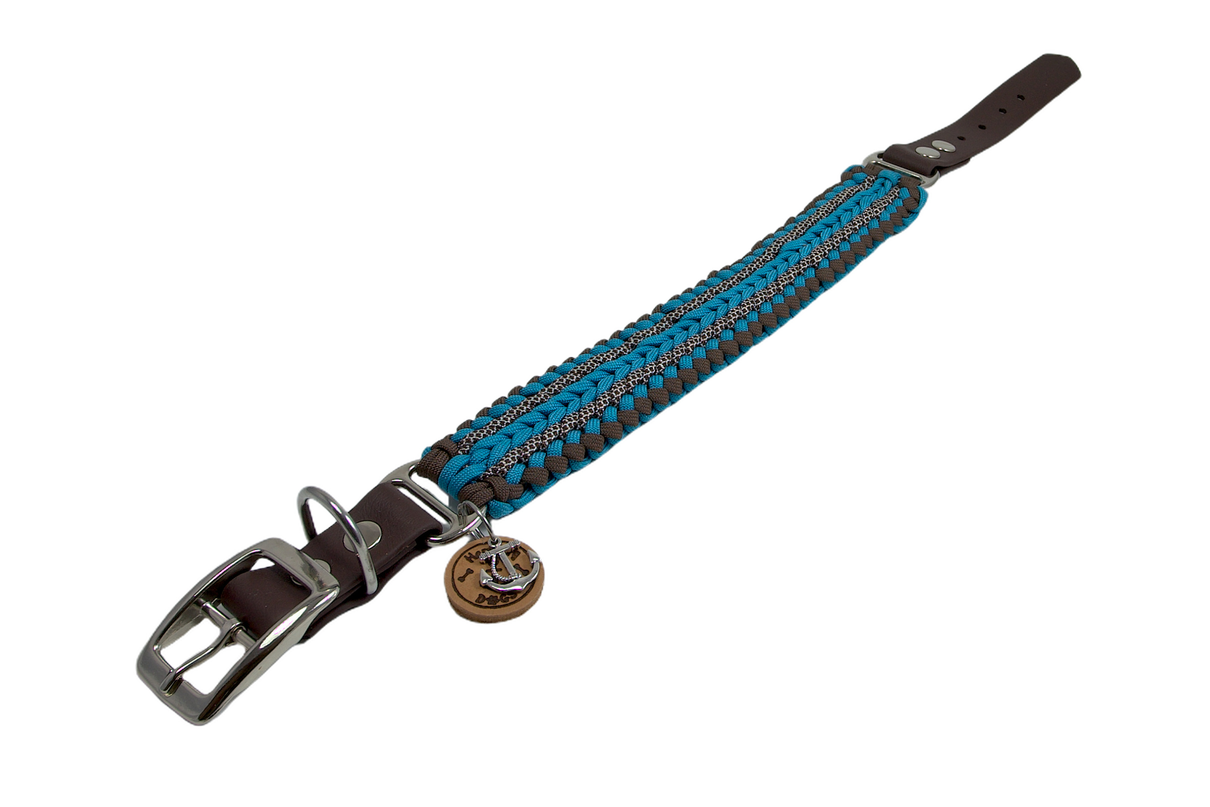 Paracord Hundehalsband Marinizz X-III für mittelgroße und große Hunde  