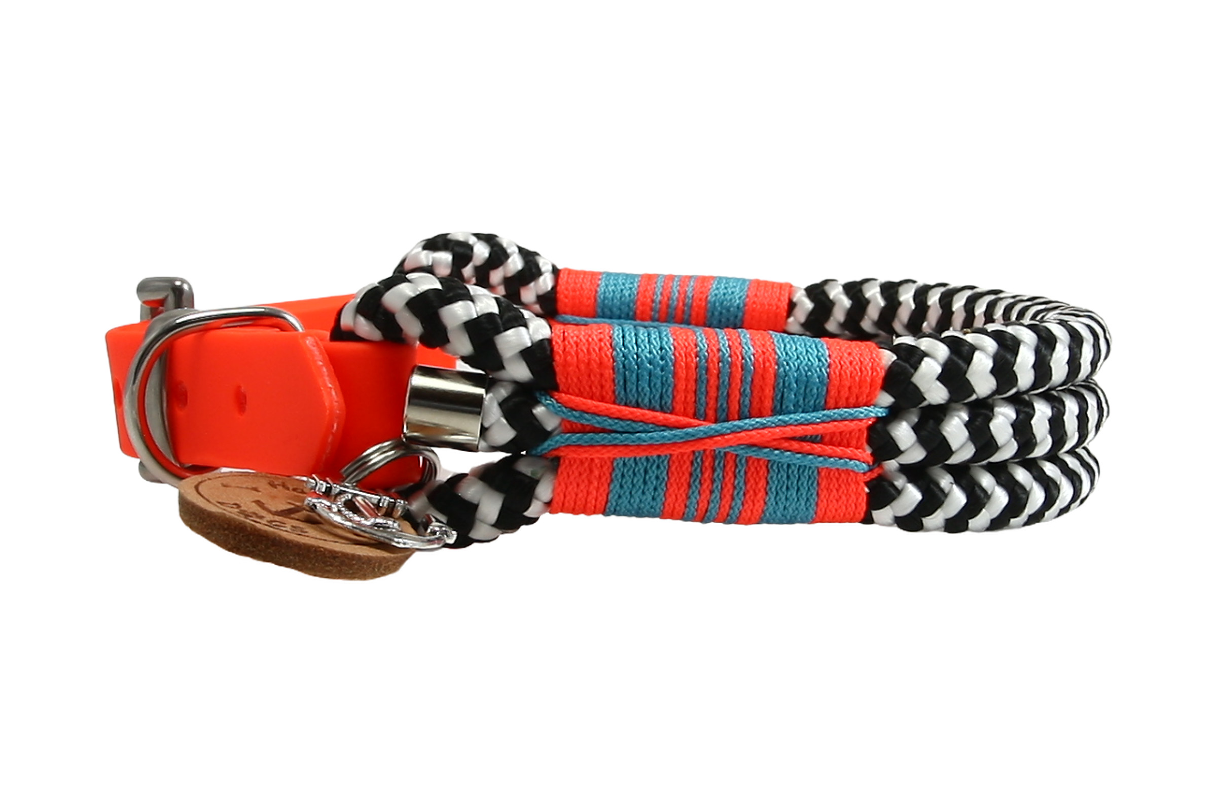 Hundehalsband und Leinen Set Zebra Blaze