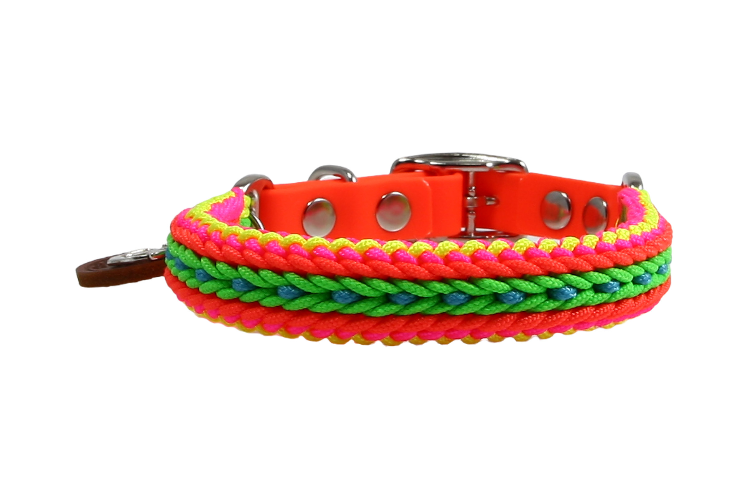 Paracord Hundehalsband Neolette X-I für kleine Hunde 