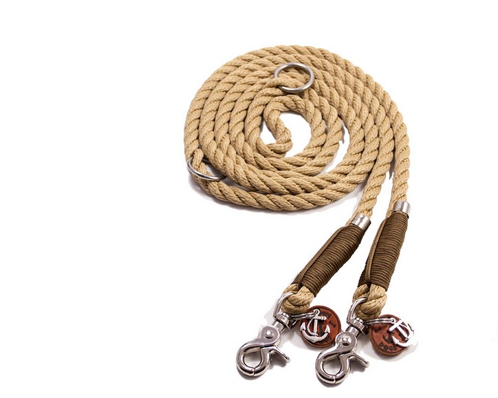 Führleine Bootsmann Sylt natur coyote brown