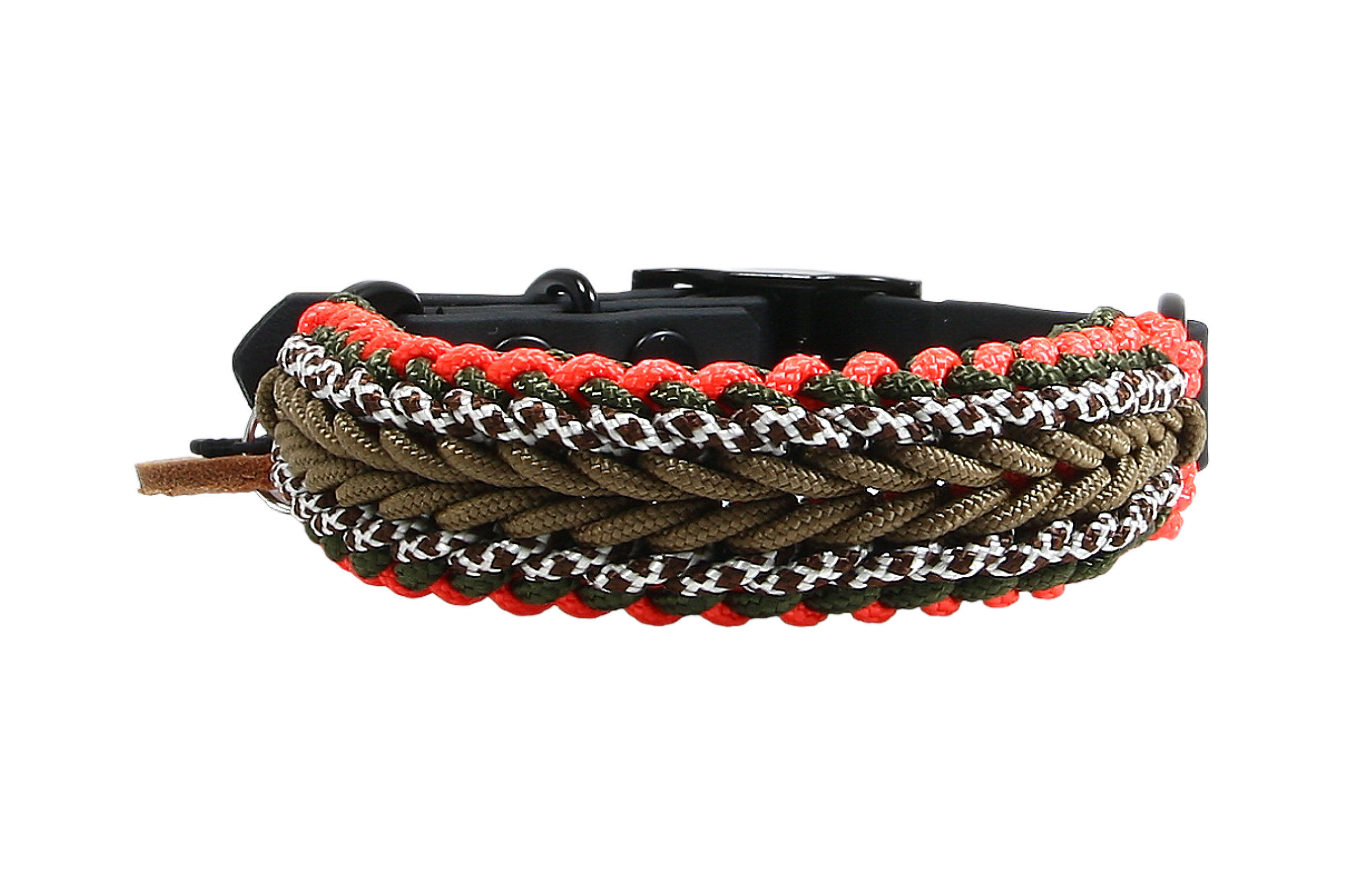 Paracord Hundehalsband Huntain X-II für mittelgroße Hunde