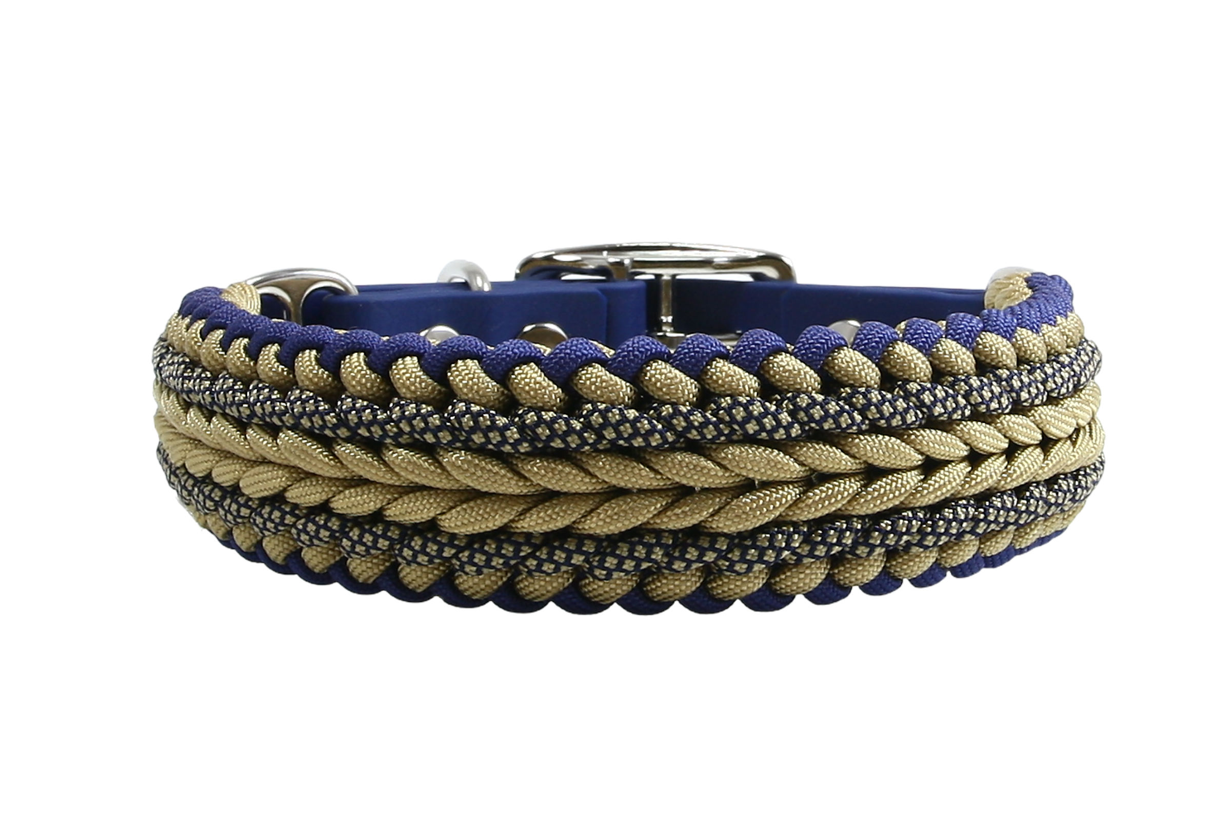 Paracord Hundehalsband Komondur- Captain X-III für mittelgroße und große Hunde  