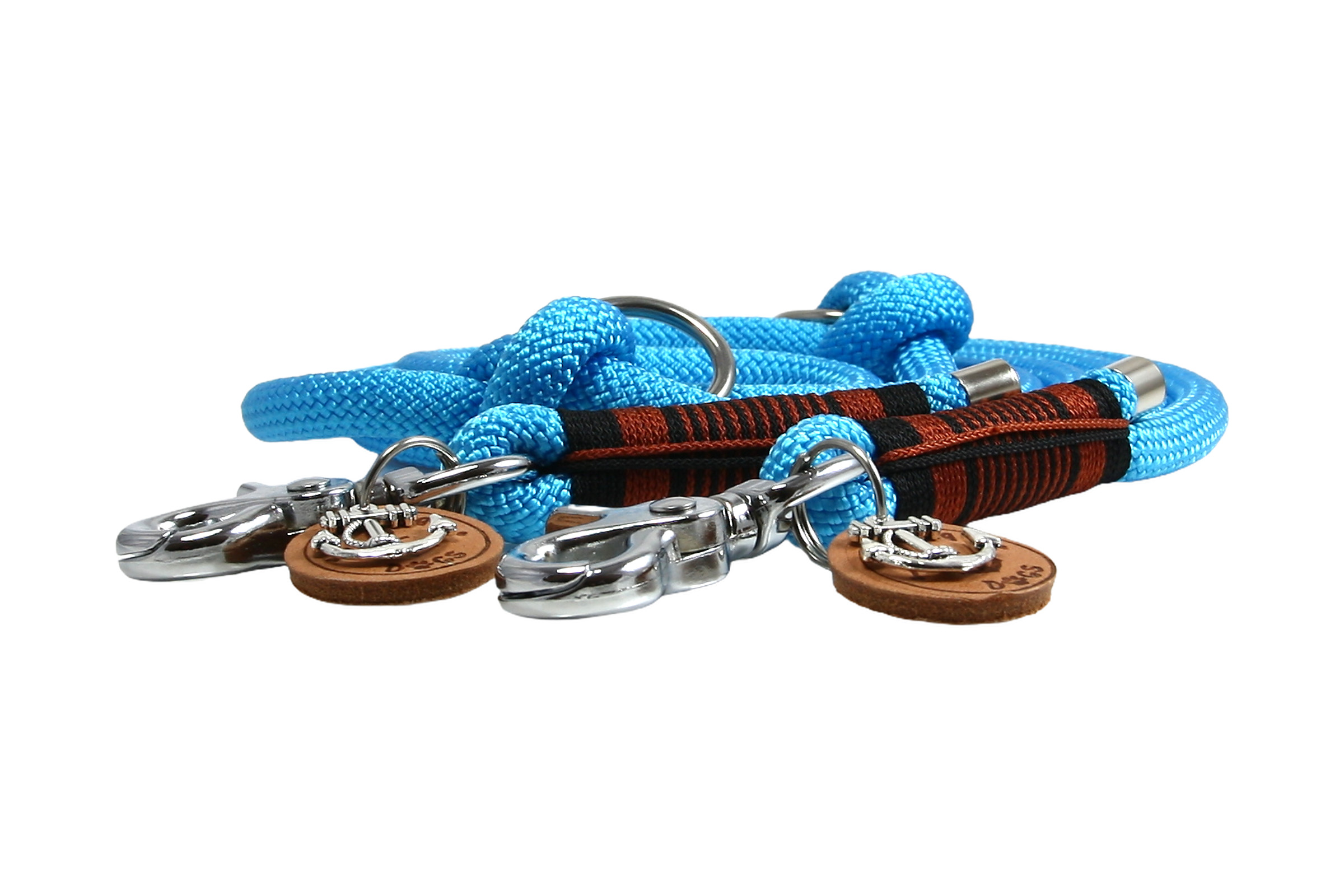 Hundehalsband und Leinen Set Vivid Vibes Neonturquise