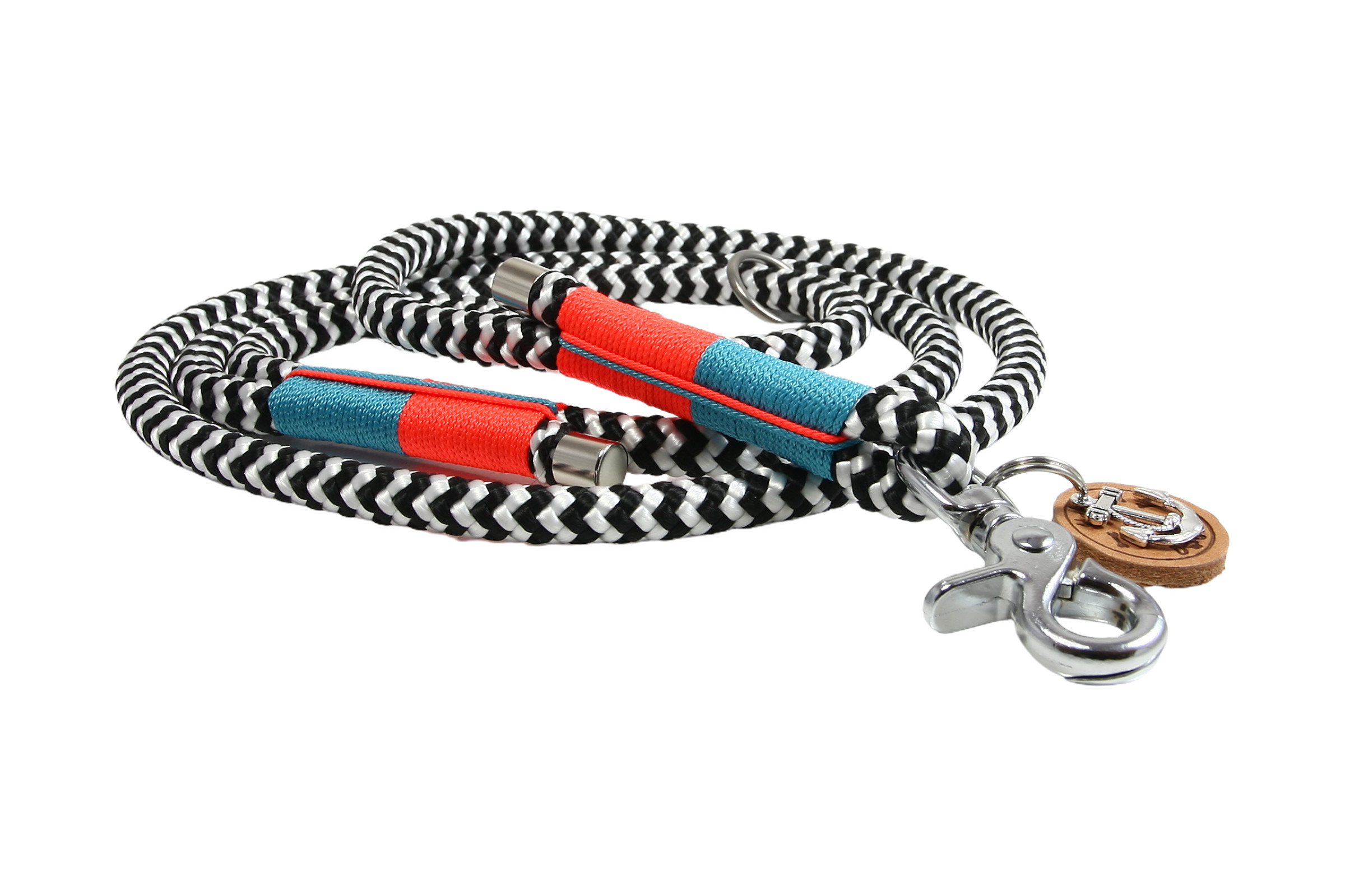 Hundehalsband und Leinen Set Zebra Blaze