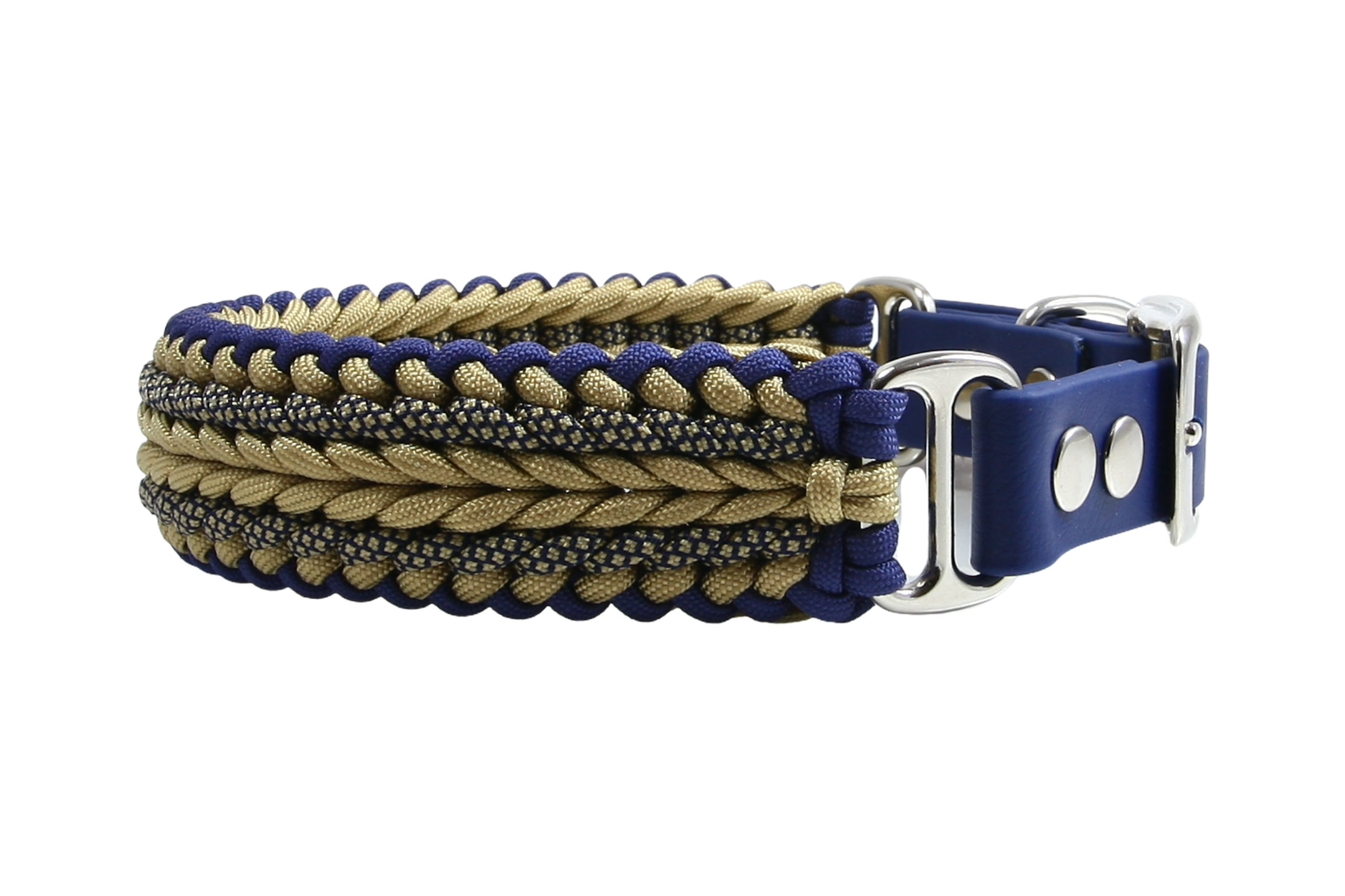 Paracord Hundehalsband Komondur- Captain X-III für mittelgroße und große Hunde  