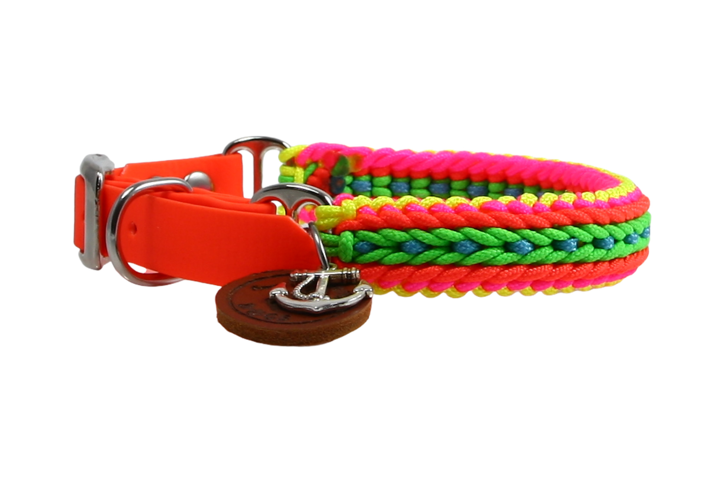Paracord Hundehalsband Neolette X-I für kleine Hunde 
