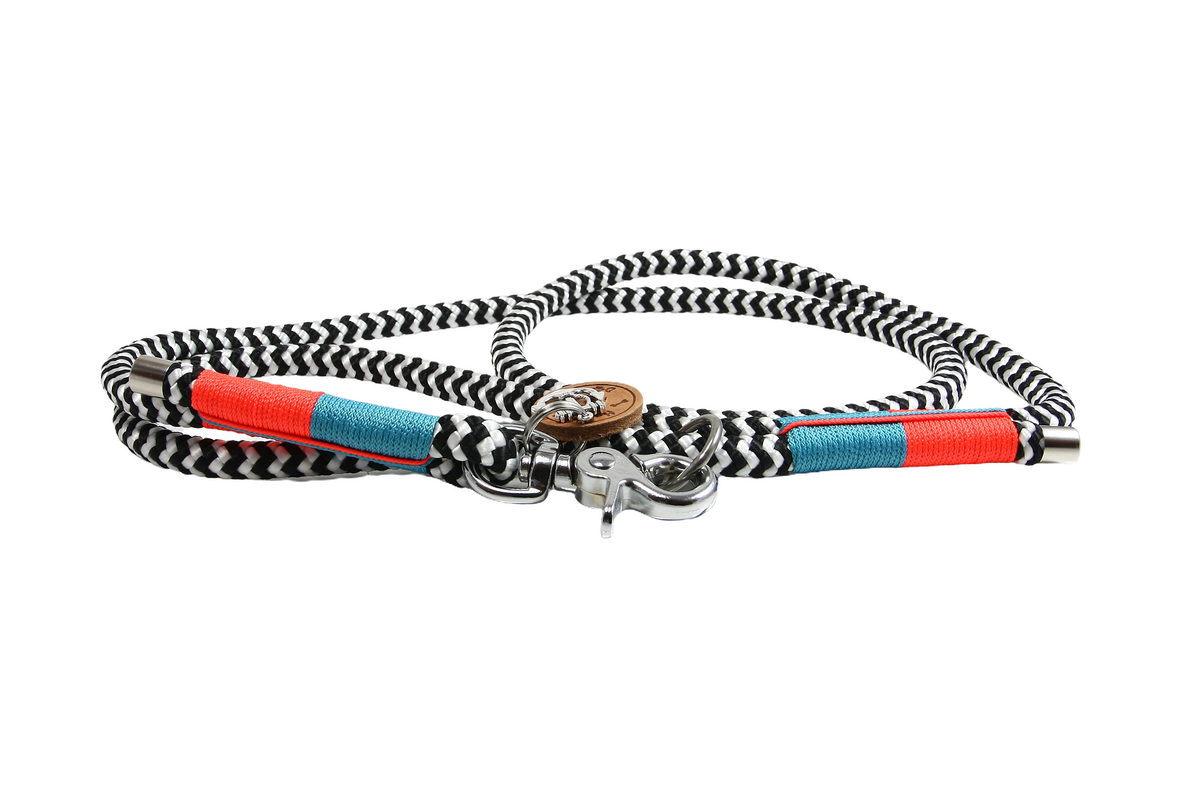 Hundehalsband und Leinen Set Zebra Blaze