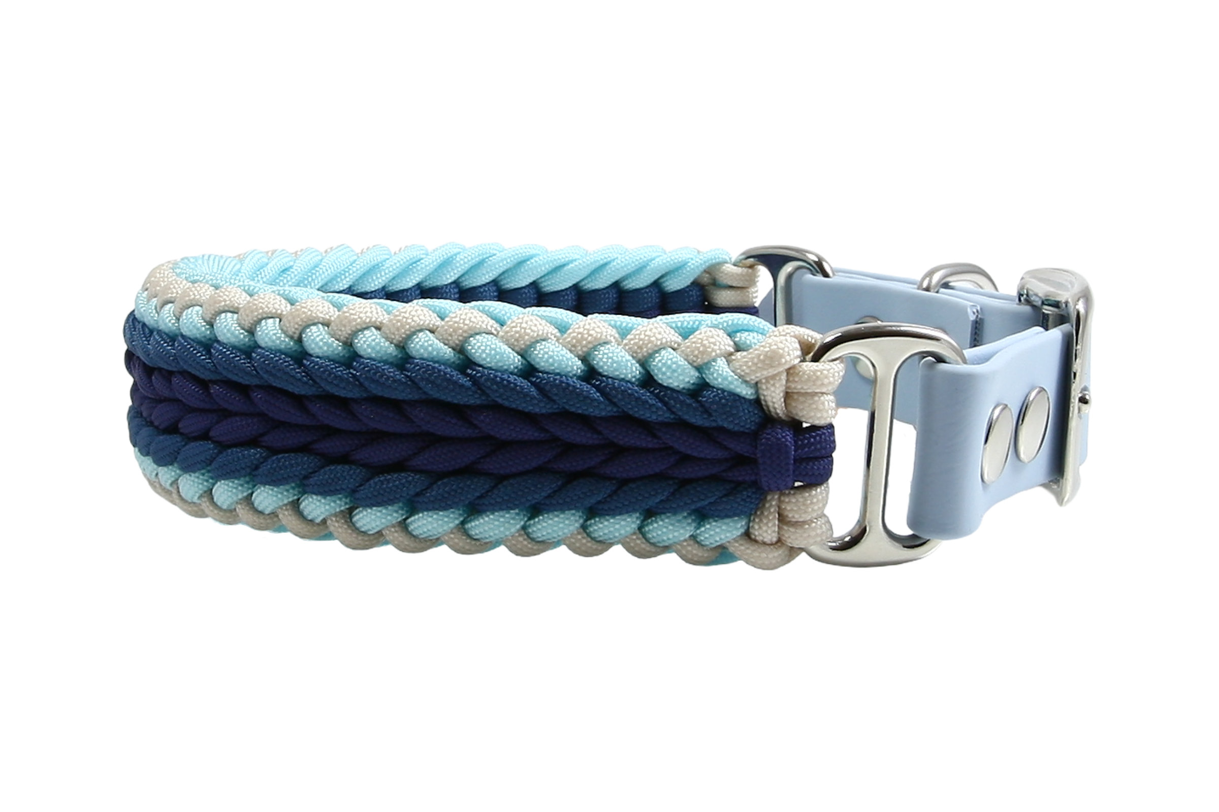 Paracord Hundehalsband Azurac X-III für mittelgroße und große Hunde  